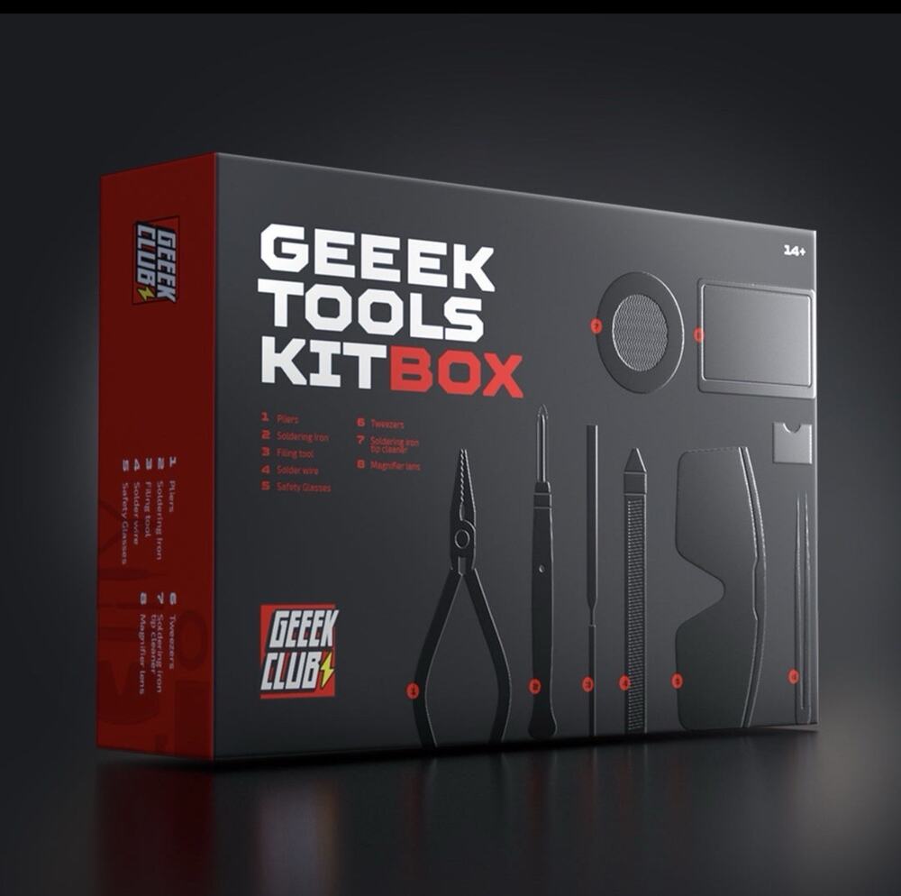 NEW Geek Club Electronics & Soldering Tool Kit – Complete STEM/DIY Starter Set